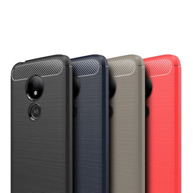Stöttåligt Armor Carbon TPU-skal Moto G7 Play - Grå