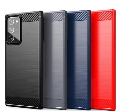 Stöttåligt Armor Carbon TPU-skal Samsung Note 20 Ultra - Blå