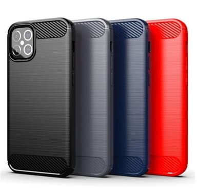 SKALO iPhone 12 Mini Armor Carbon Stöttåligt TPU-skal - Grå