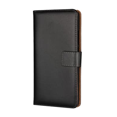 Plånboksfodral Äkta Skinn Huawei Honor View 20 - Svart