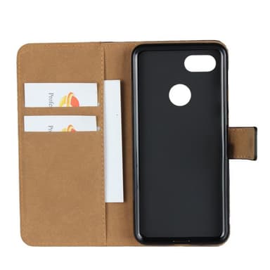 Plånboksfodral Äkta Skinn Google Pixel 3 - Brun