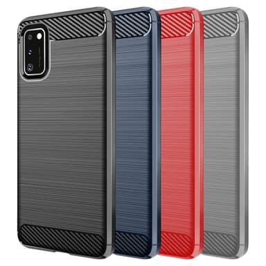 Stöttåligt Armor Carbon TPU-skal Samsung A41 - Svart
