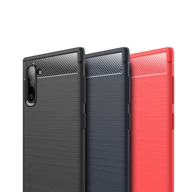 Stöttåligt Armor Carbon TPU-skal Samsung Note 10 - Röd