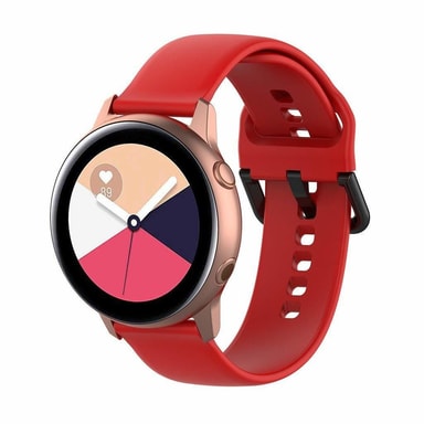 Armband till Samsung Galaxy Watch 42mm - röd (L) - Elgiganten