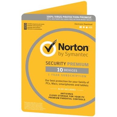 Norton Security Premium (10 enheter) Norton Security Premium (10 enheter)