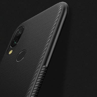 Carbon Fiber TPU-skal Xiaomi Redmi Note 7 - Svart - Svart