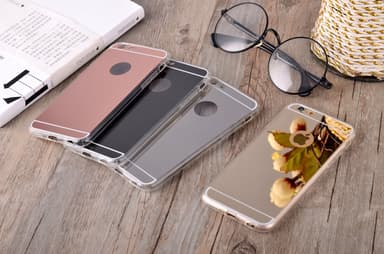 Spegelskal iPhone 6/6S - Silver