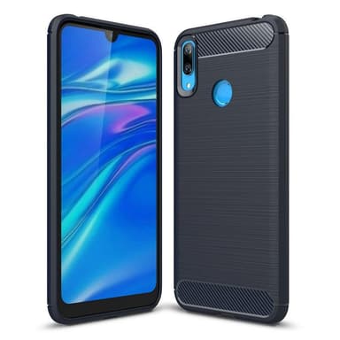 Stöttåligt Armor Carbon TPU-skal Huawei Y7 2019 - Svart - Svart