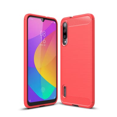 Stöttåligt Armor Carbon TPU-skal Xiaomi Mi A3 - Röd