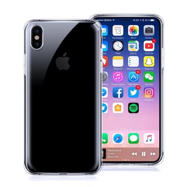 Transparent Silikon TPU-Skal till iPhone XS Max