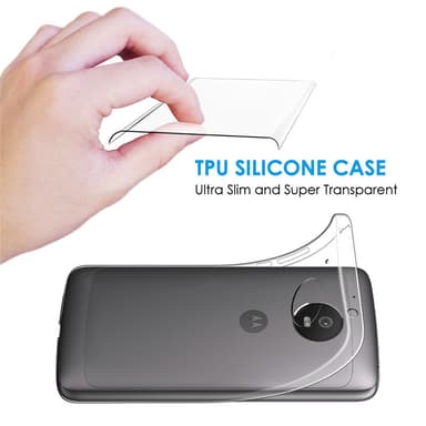 Transparent Silikon TPU-Skal till Moto G5