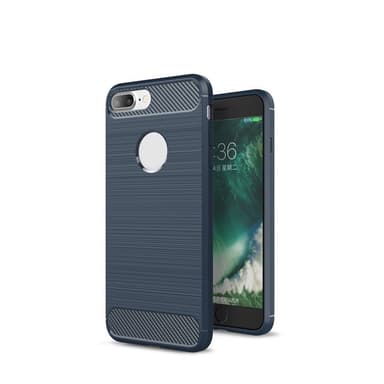 SKALO iPhone 7/8 Plus Armor Carbon Stöttåligt TPU-skal - Svart