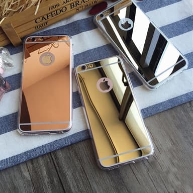 Spegelskal iPhone 6/6S - Svart