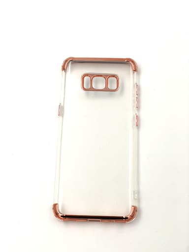 Extra tåligt design TPU | färgade kanter Samsung S8+ - Silver