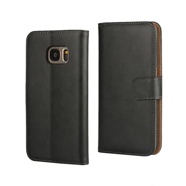 SKALO Samsung S7 Plånboksfodral Äkta Skinn - Vit