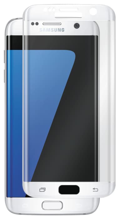 Panzer Skärmskydd Samsung Galaxy S7 Edge (vit)