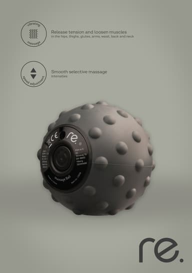 re. massageboll EMK-034 (svart)