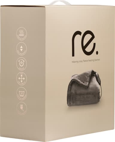 re. värmefilt i fleece 130160 (svart)