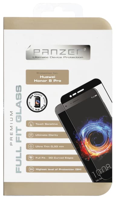 Panzer Full-Fit skärmskydd Huawei Honor 8 Pro (svart)