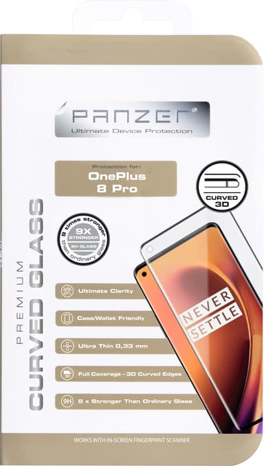 Panzer Curved AR OnePlus 8 Pro skärmskydd