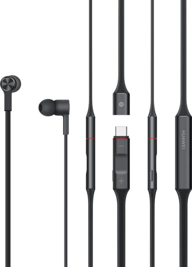Huawei FreeLace trådlösa in-ear hörlurar (grafitsvart)