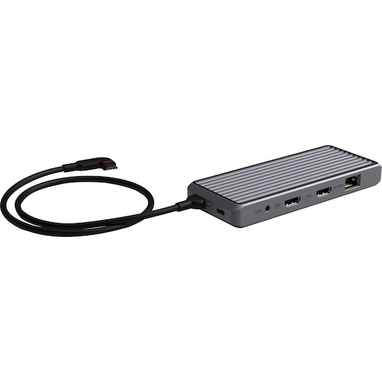 Unisynk 10-Port USB-C hub (grå)