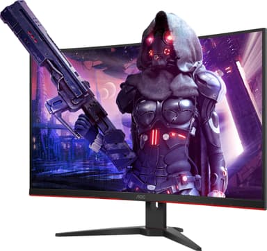 AOC C32G2AE/BK 31.5" välvd bildskärm för gaming