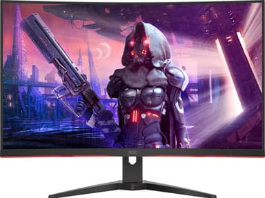 AOC C32G2AE/BK 31.5" välvd bildskärm för gaming