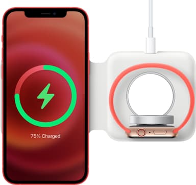 Apple MagSafe Duo trådlös laddare (vit)
