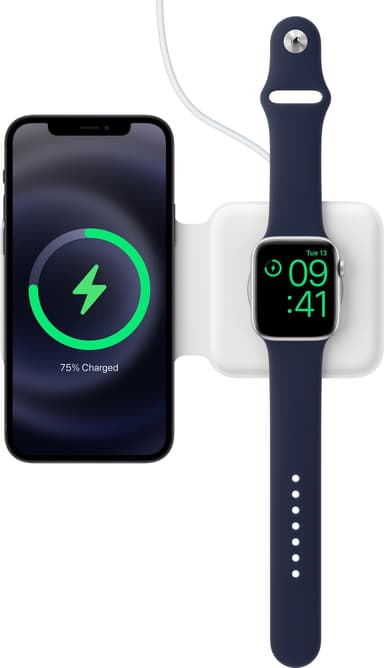 Apple MagSafe Duo trådlös laddare (vit)