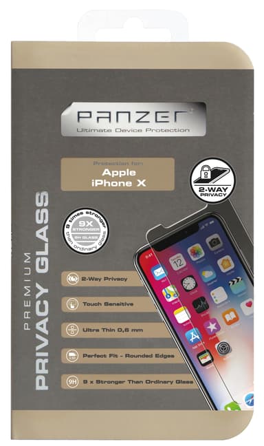 Panzer Privacy Skärmskydd iPhone X/Xs/11 Pro