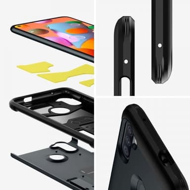 Spigen Samsung Galaxy A11 Skal Tough Armor Metal Slate