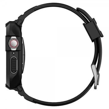 Spigen Apple Watch 44/45mm Skal med armband Rugged Armor Pro Svart