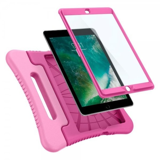 Spigen iPad 9.7 Skal med Handtag Play 360 Skärmskydd Candy Pink