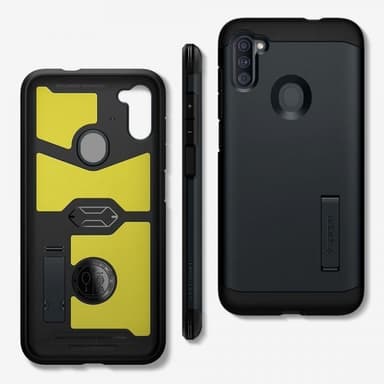 Spigen Samsung Galaxy A11 Skal Tough Armor Metal Slate