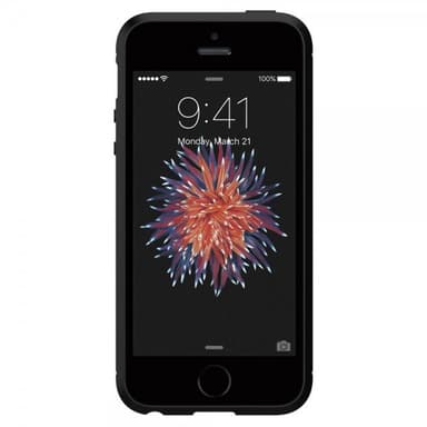 Spigen Rugged Armor Skal till iPhone 5 / 5S / SE 2016 Svart