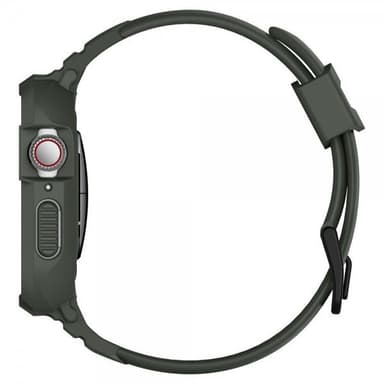 Spigen Apple Watch 44/45mm Skal med armband Rugged Armor Pro Military Green
