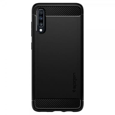 Spigen Samsung Galaxy A70 Skal Rugged Armor Matte Black
