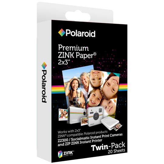 Polaroid ZINK Fotopapper 2x3" (tvåpack)