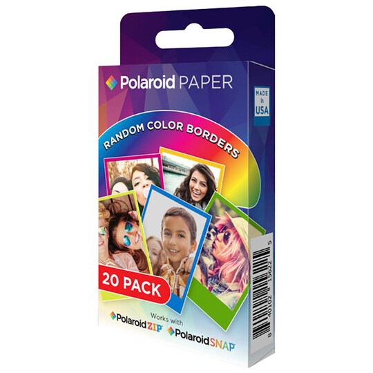 Polaroid ZINK 2x3" Rainbow fotopapper (20-pack)