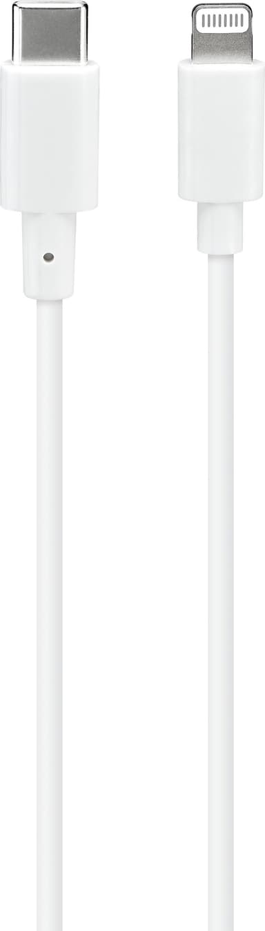 Sandstrøm USB-C till Lightning-kabel 1m (vit)