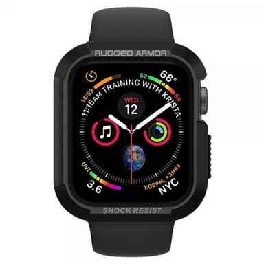 Spigen Apple Watch 44/45mm Skal Rugged Armor Matte Black