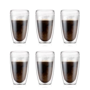 6 st dubbelväggiga tumblerglas Bodum PAVINA OUTDOOR
