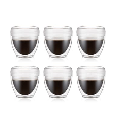 6 st dubbelväggiga tumblerglas Bodum PAVINA OUTDOOR