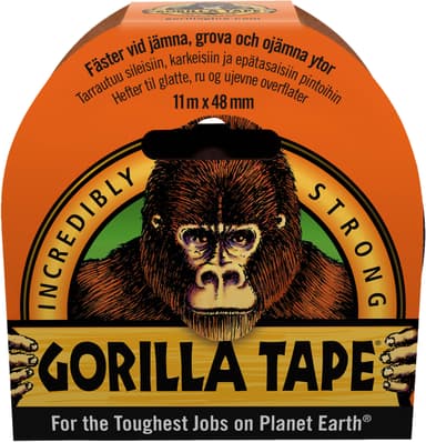 Gorilla Glue tejp, svart, 11 m × 48 mm