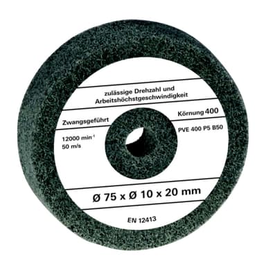 Polerskiva 75x10x20 mm, tillbehör bänkslipmaskin