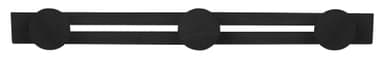 Knopplist med 3 × Ø 45 mm-knoppar - svart ek