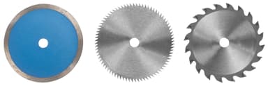 Sågbladssats, 85x10 mm, 6 st., tillbehör minicirkelsåg