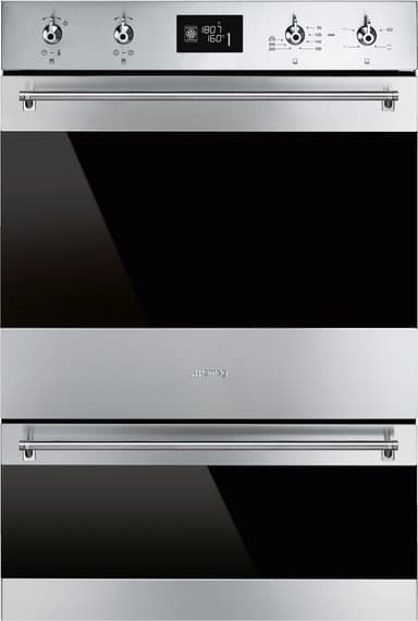 Smeg Serie Classic Inbyggnadsugn med kompaktugn DOSP6390X (rostfri)