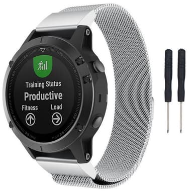 Milanese RSF stål Armband Garmin Fenix 3 / 5X / 5X Plus - Silver